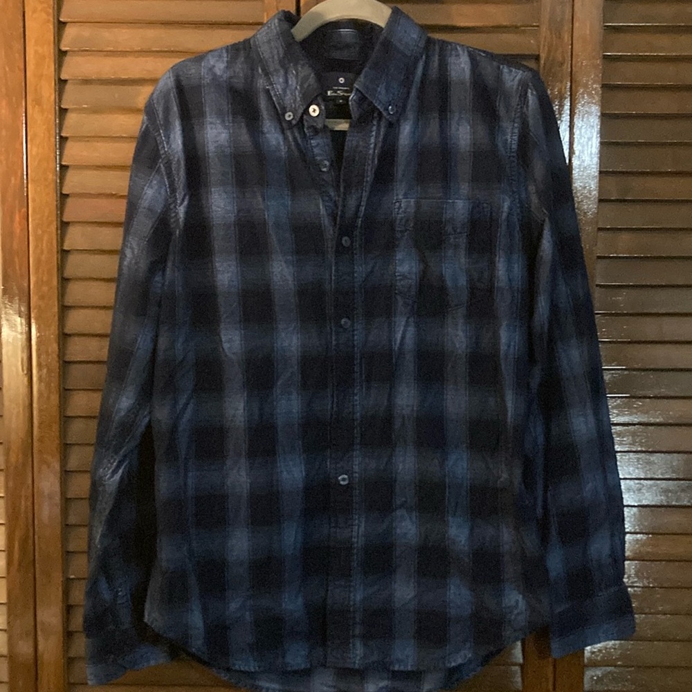 The Original Ben Sherman Men’s Size Medium Corduroy Checkered Button Down EUC